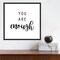 Quotable III by Anna Hambly 16-in. W x 16-in. H. Canvas Wall Art Print Framed in Black